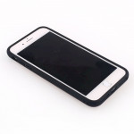 Wholesale iPhone 7 Plus Card Pocket Hybrid Case (Black)
